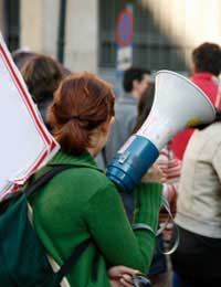 Peaceful Protest Demonstrators